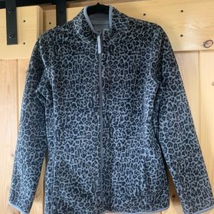 Style & Co Fleece Animal Print Jacket